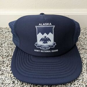 Alaska Army National Guard Navy Trucker Hat